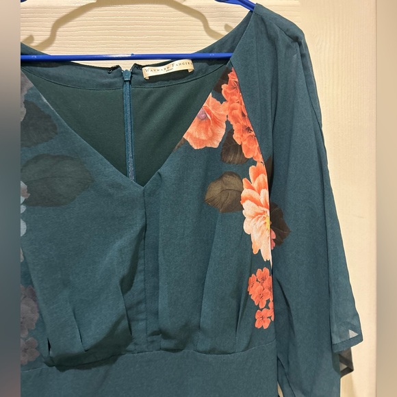 Wayward Fancies Eshaki green dress size 18 - Picture 5 of 5